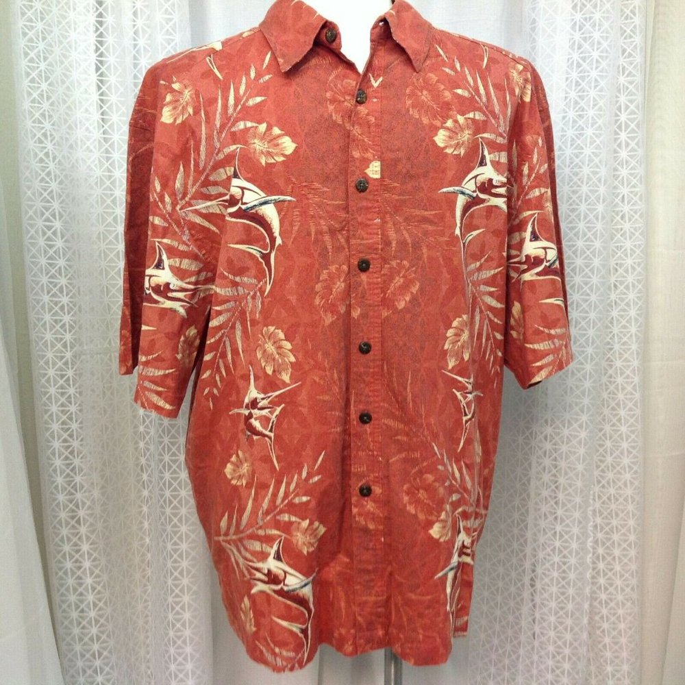 Magellan Tropical Nautical Marlin Hawaiian Shirt